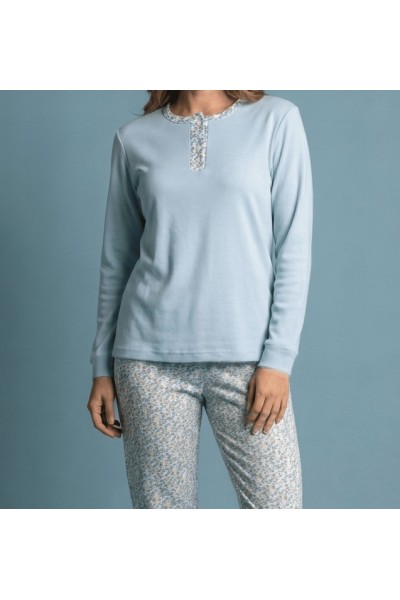 5122 ENTREDOS PIJAMA MUJER PANTALON FLORAL