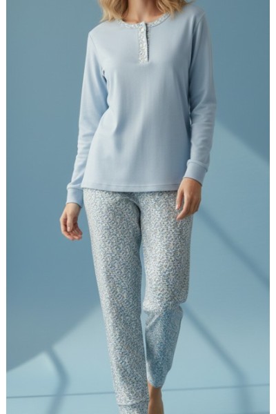 5122 ENTREDOS PIJAMA MUJER PANTALON FLORAL