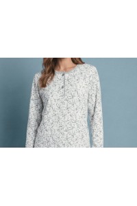 5115 ENTREDOS 3XL-4XL PIJAMA MUJER JASPEADO FLORECITAS