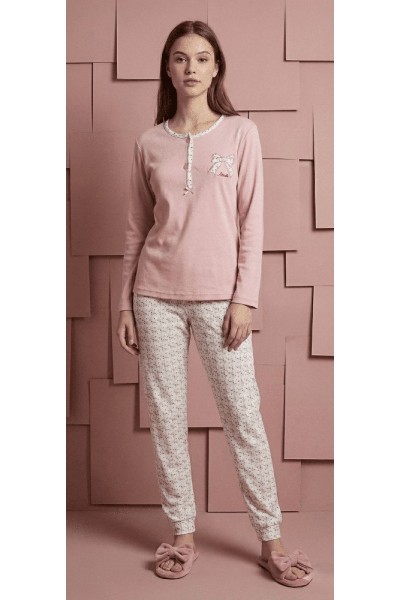 5117 ENTREDOS M-2XL PIJAMA MUJER LAZO