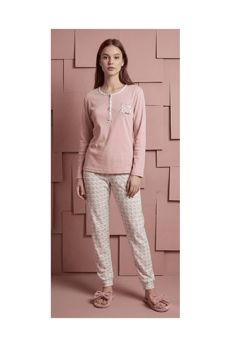 5117 ENTREDOS M-2XL PIJAMA MUJER LAZO