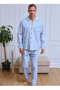 5658 MUSLHER PIJAMA HOMBRE FRANELA RAYAS