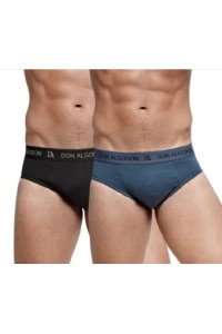 PS728 DON ALGODON PACK-2 SLIP HOMBRE FANTASIA GOMA VISTA