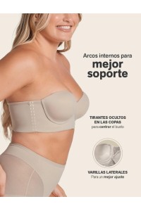 11911 D LEONISA BUSTIER SIN TIRANTA