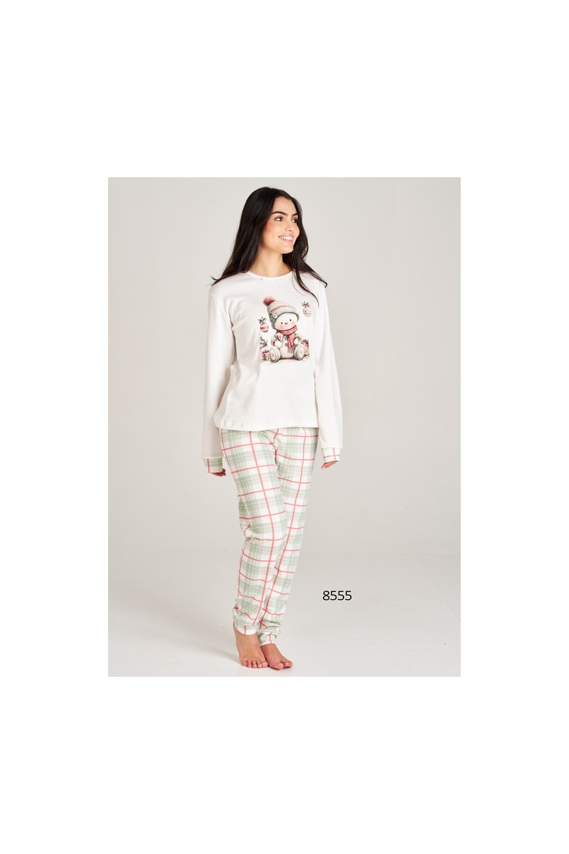 8555 RUIPEREZ PIJAMA MUJER MUÑECO CUADROS