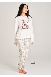 8555 RUIPEREZ PIJAMA MUJER MUÑECO CUADROS