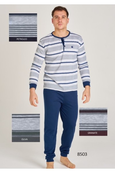 8503 RUIPEREZ M-3XL PIJAMA HOMBRE RAYAS
