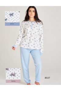 8537 RUIPEREZ M-3XL PIJAMA MUJER LAZOS CORAZONES