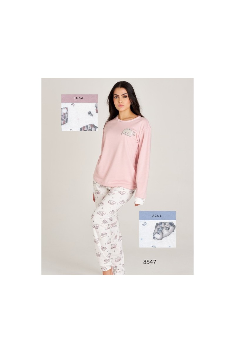 8547 RUIPEREZ PIJAMA MUJER OSO PINGÚINO