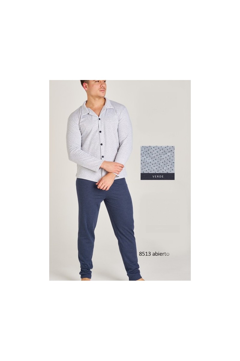 8513 RUIPEREZ M-3XL PIJAMA HOMBRE ABIERTO DIBUJO PEQUEÑO