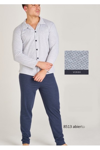 8513 RUIPEREZ 4XL PIJAMA HOMBRE ABIERTO DIBUJO PEQUEÑO
