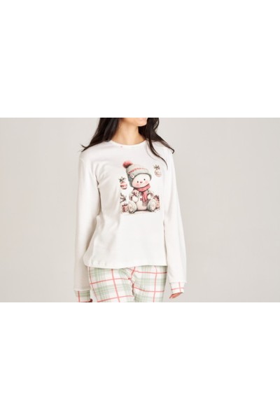 8555 RUIPEREZ PIJAMA MUJER MUÑECO CUADROS