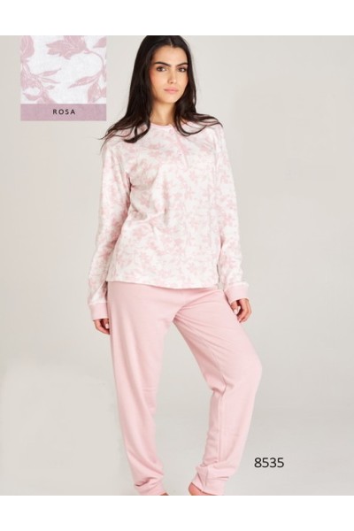 8535 RUIPEREZ M-3XL PIJAMA MUJER HOJAS