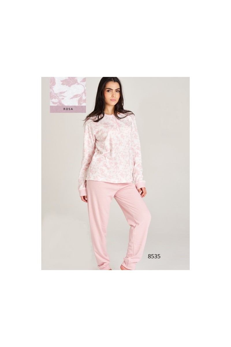 8535 RUIPEREZ M-3XL PIJAMA MUJER HOJAS