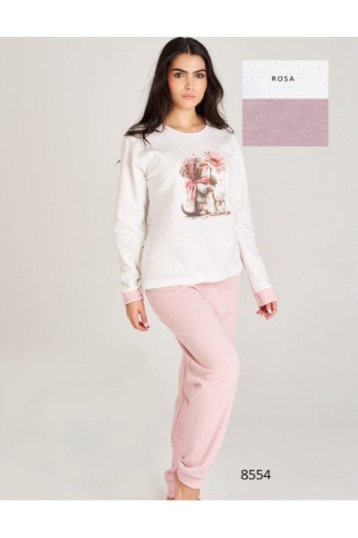 8554 RUIPEREZ PIJAMA MUJER GATITO FLOR