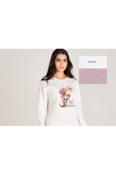8554 RUIPEREZ PIJAMA MUJER GATITO FLOR