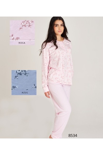 8534 RUIPEREZ M-3XL PIJAMA MUJER FLORAL