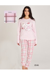 8546 RUIPEREZ PIJAMA MUJER PERRITOS CUADROS