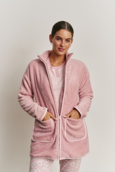 N21843 PROMISE PIJAMA MUJER 3 PIEZAS RAYAS LOVE