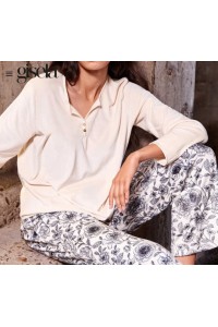2 20432S GISELA PIJAMA MUJER PANTALON ESTAMPADO