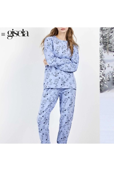 2 20466S GISELA PIJAMA MUJER SNOOPY