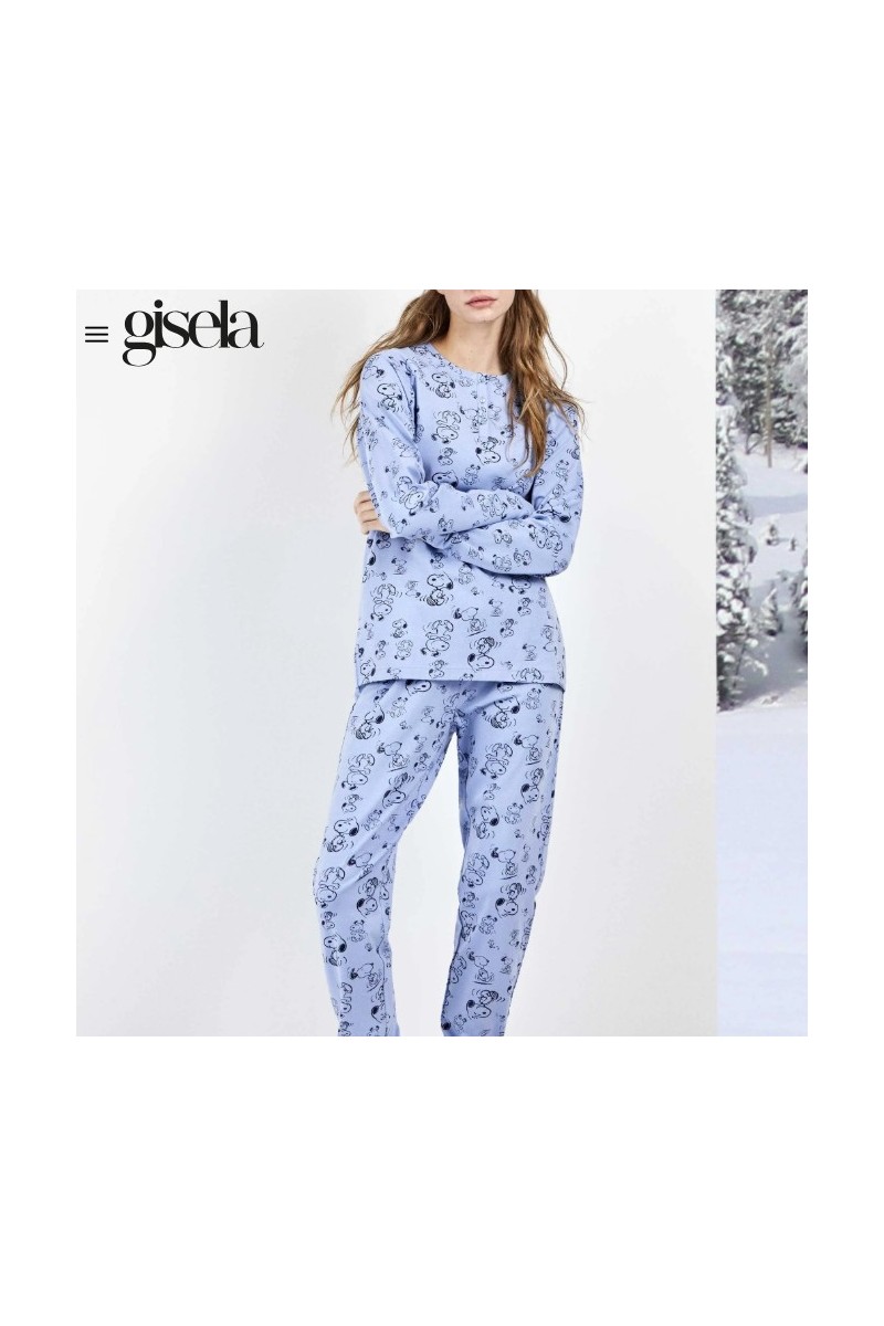 2 20466S GISELA PIJAMA MUJER SNOOPY
