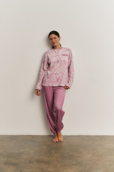 N22092 PROMISE PIJAMA MUJER SPANDEX FLORAL