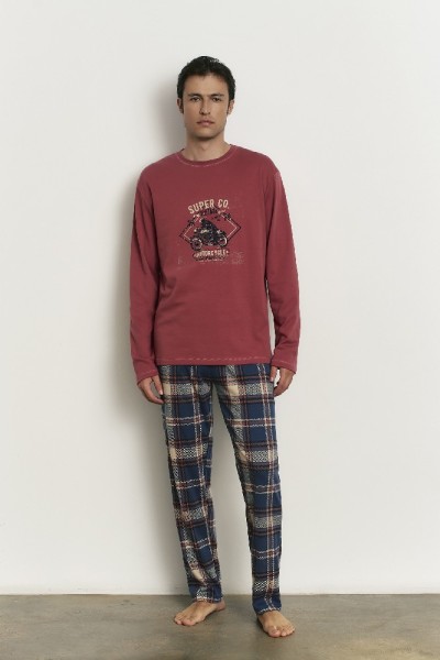 H35073 PROMISE PIJAMA HOMBRE 3 PIEZAS SUPER CO MOTORCYCLE