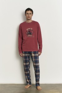 H35073 PROMISE PIJAMA HOMBRE 3 PIEZAS SUPER CO MOTORCYCLE