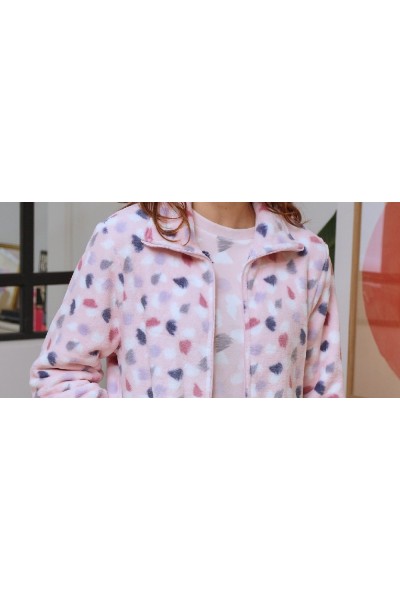 268605CR MUSLHER BATA MUJER CORALINA PINCELADAS