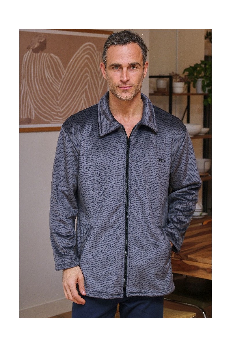 269608CR MUSLHER CHAQUETA HOMBRE DIBUJO GEOMETRICO