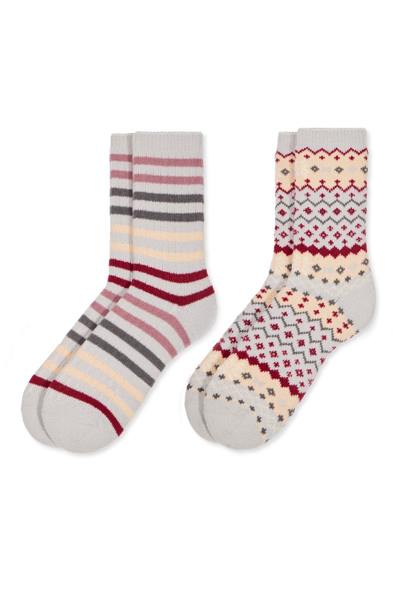 0215037 SOXLAND PACK-2 CALCETIN MUJER NORDICO SUPER SOFT