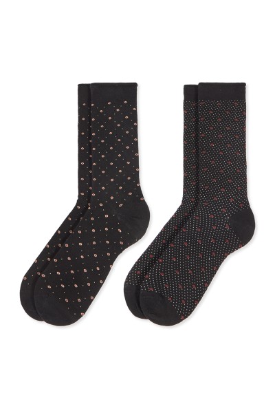 0215001 SOXLAND PACK-2 CALCETIN HOMBRE ALGODON FANTASIA
