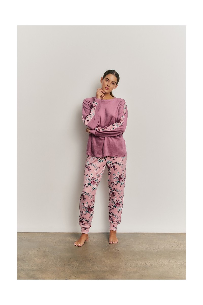 N22122 PROMISE PIJAMA MUJER PANTALON FLORAL