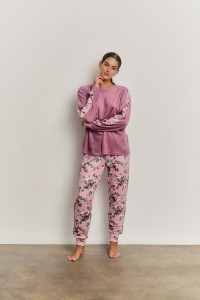 N22122 PROMISE PIJAMA MUJER PANTALON FLORAL
