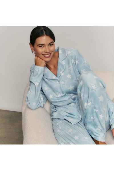 N22132 PROMISE PIJAMA MUJER ABIERTO ESTRELLAS