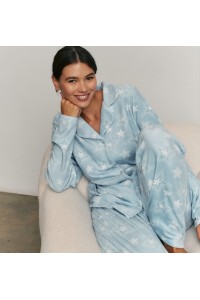 N22132 PROMISE PIJAMA MUJER ABIERTO ESTRELLAS