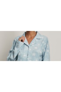 N22132 PROMISE PIJAMA MUJER ABIERTO ESTRELLAS