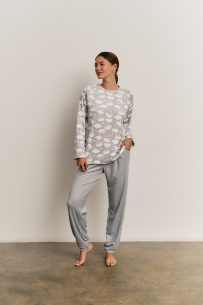 N22162 PROMISE PIJAMA MUJER SPANDEX OVEJITAS