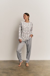 N22162 PROMISE PIJAMA MUJER SPANDEX OVEJITAS