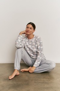N22162 PROMISE PIJAMA MUJER SPANDEX OVEJITAS