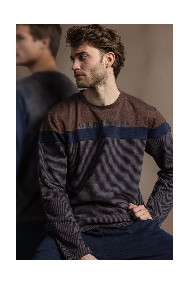 64183 ANTONIO MIRO PIJAMA HOMBRE RAYAS COMBI