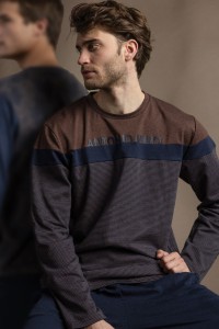 64183 ANTONIO MIRO PIJAMA HOMBRE RAYAS COMBI