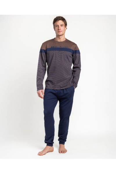 64183 ANTONIO MIRO PIJAMA HOMBRE RAYAS COMBI