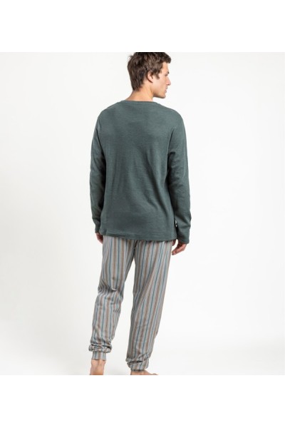 64806 ADMAS PIJAMA HOMBRE PANTALON RAYAS