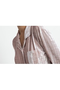 64634 ADMAS PIJAMA MUJER ABIERTO RAYAS