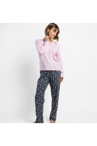 64621 ADMAS PIJAMA MUJER PICO ENCAJE