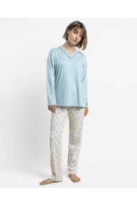 64618 ADMAS PIJAMA MUJER PICO ENTREDOS