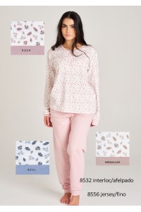 8532 RUIPEREZ M-3XL PIJAMA MUJER HOJITAS