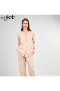 2 20485S GISELA PIJAMA MUJER CAMISERO ANIMAL PRINT